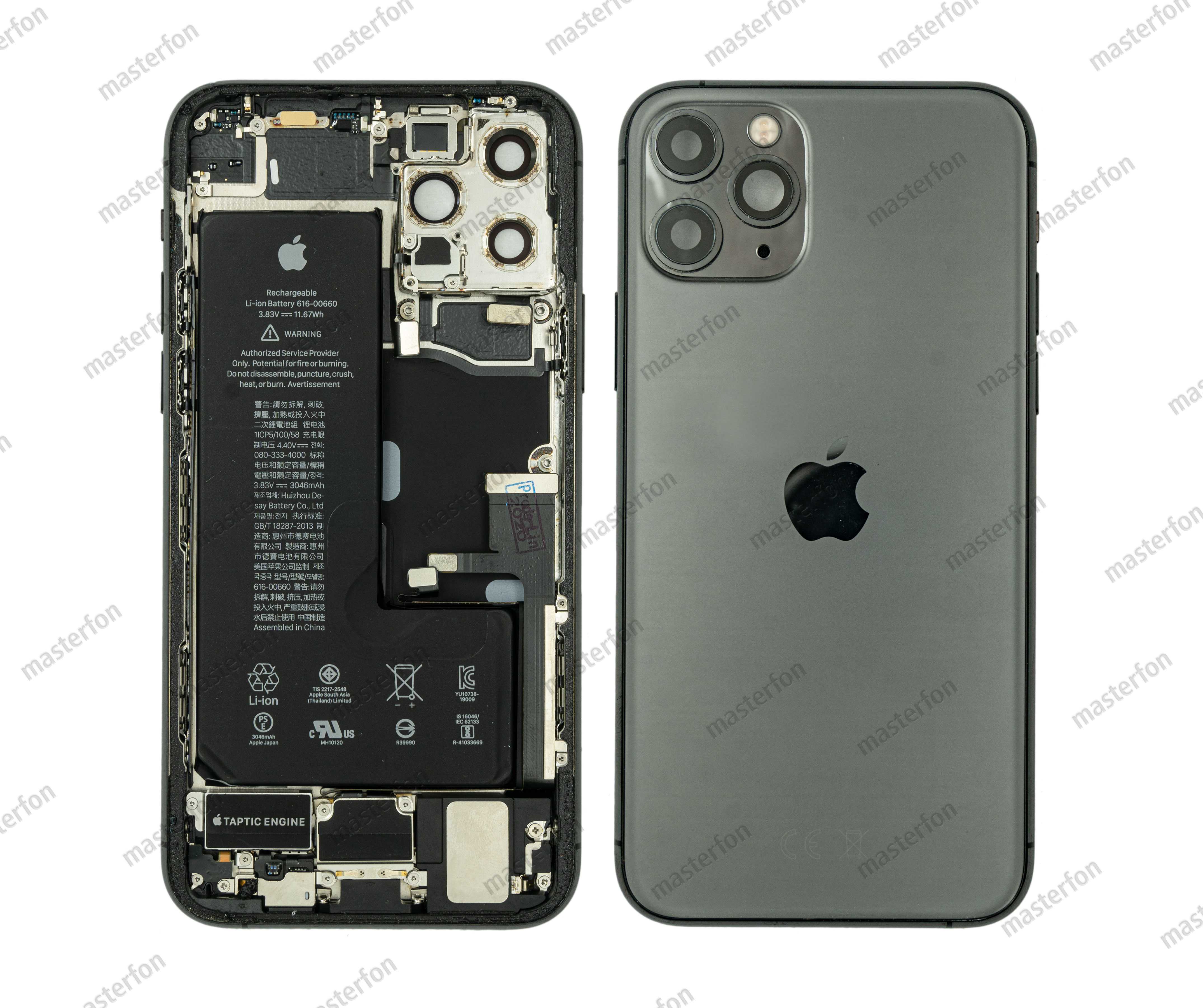 Корпус iPhone 11 Pro CE EU РСТ (в сборе) / original / черный