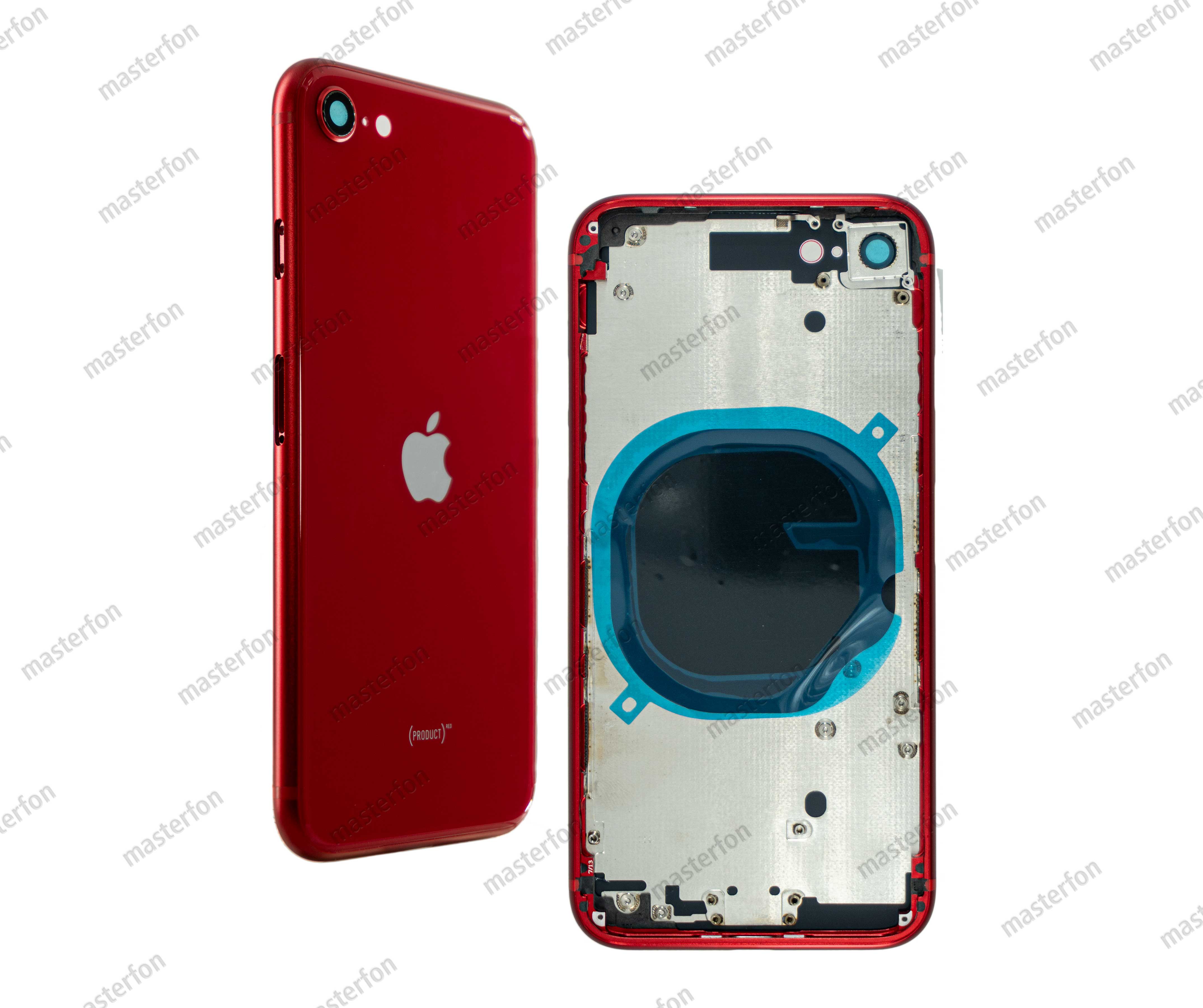 Корпус iPhone SE 2 (не в сборе) / AAA / красный