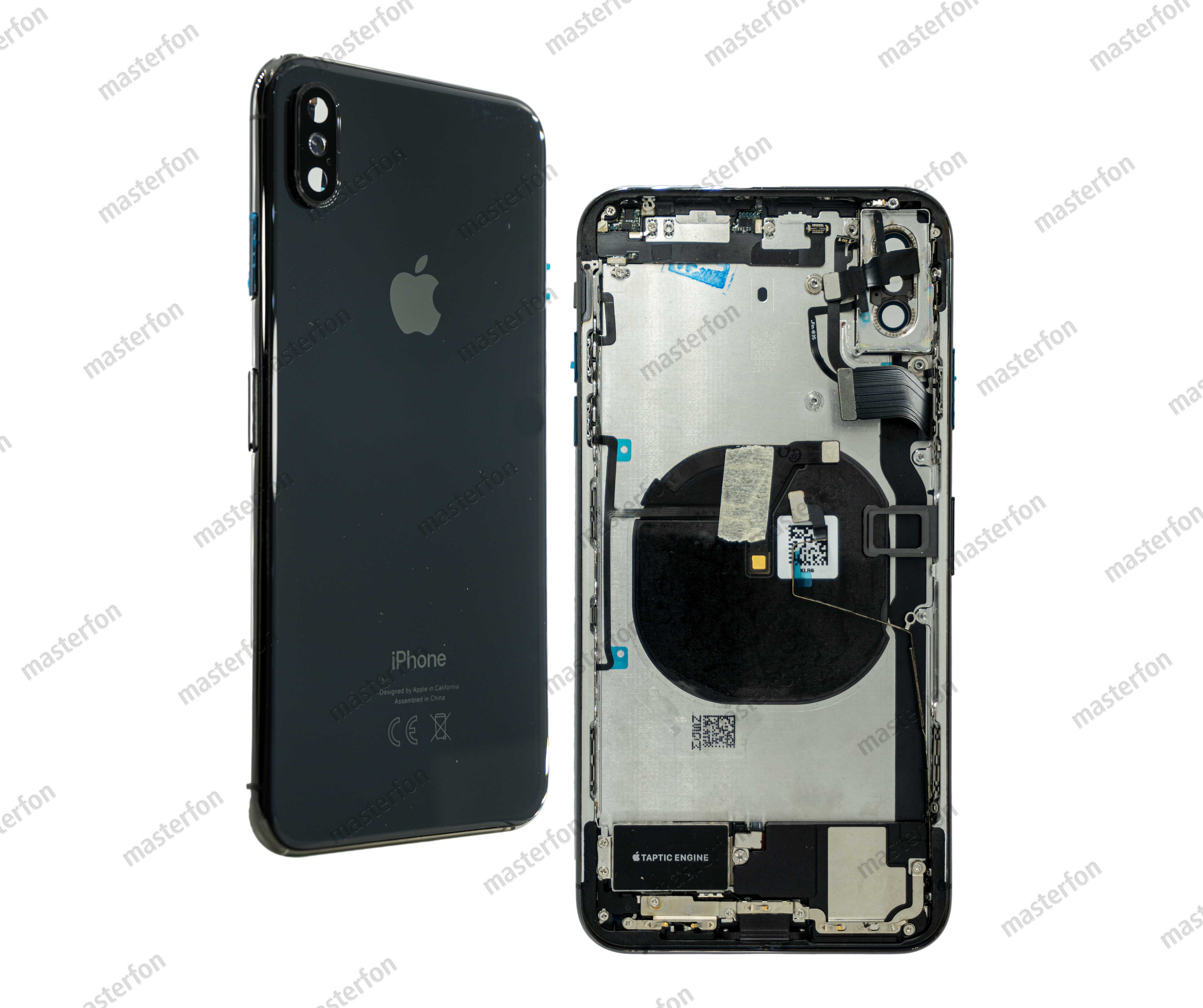 Корпус iPhone XS Max (в сборе со шлейфами) / AAA / черный