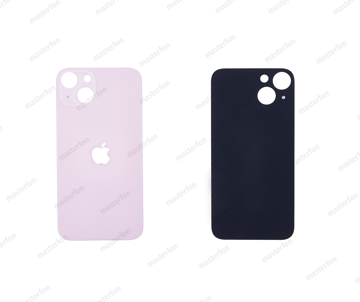 Заднее стекло iPhone 13 (с увеличенными отверстиями) розовое