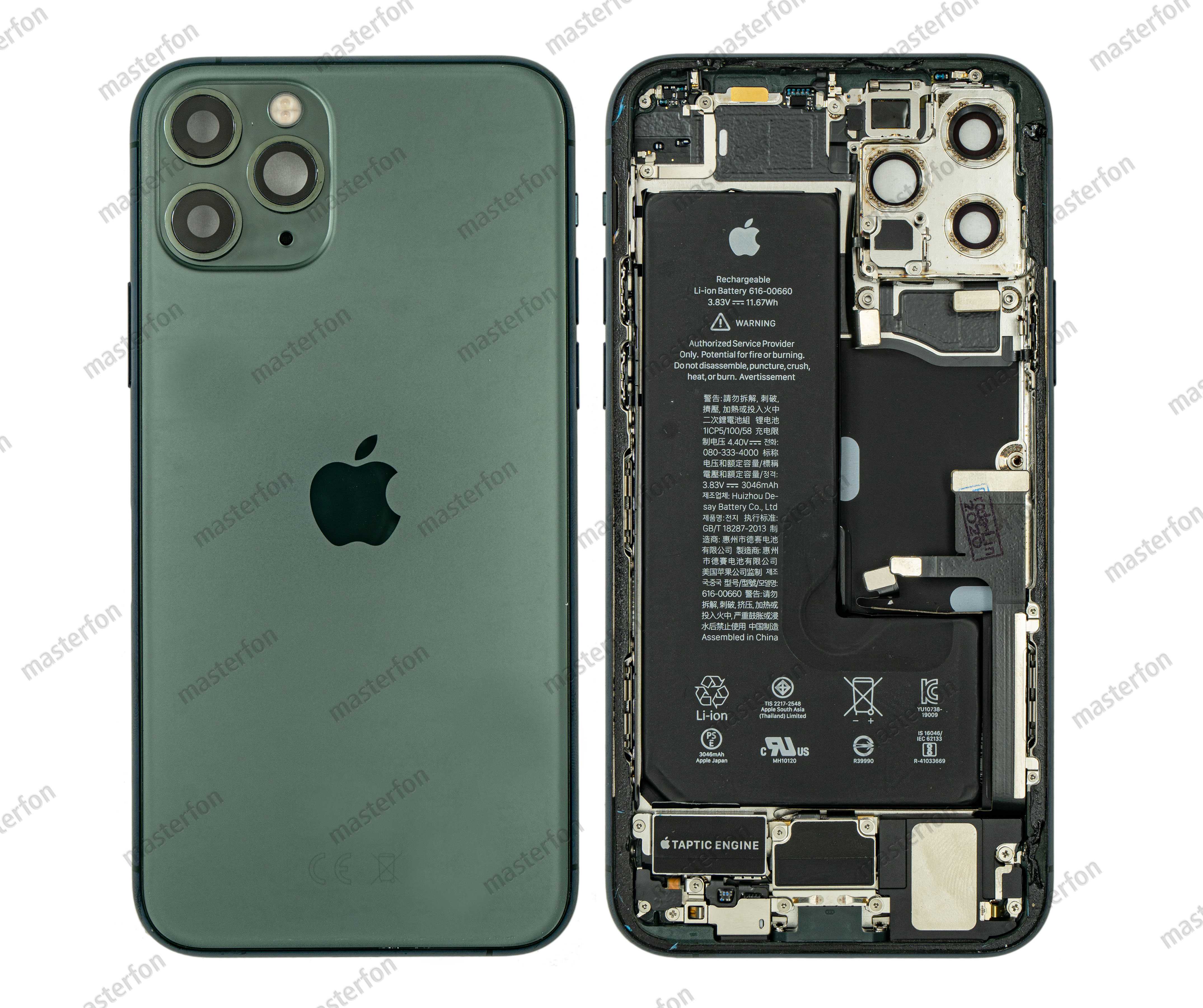 Корпус iPhone 11 Pro CE EU РСТ (в сборе) / original / зеленый