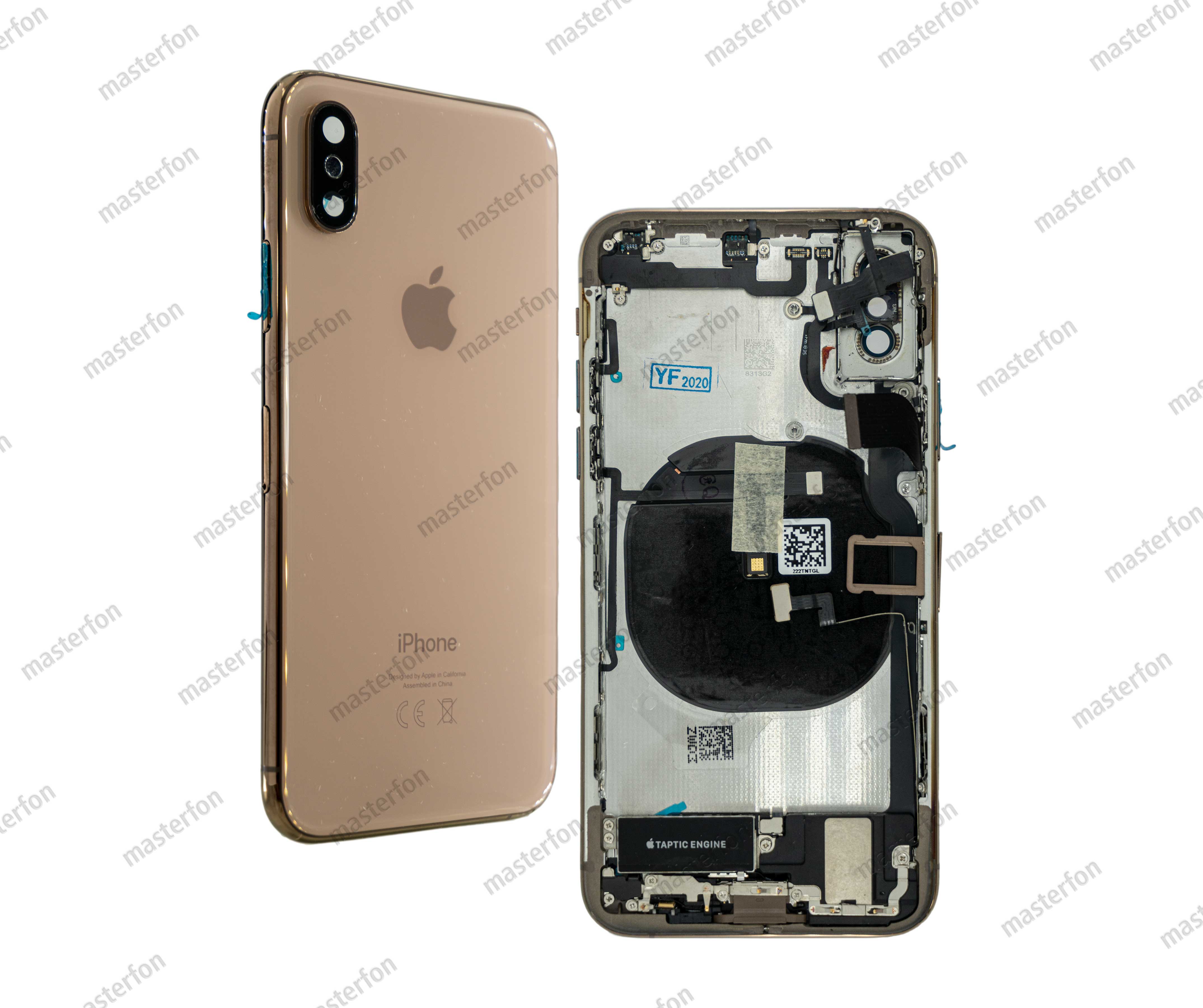Корпус iPhone XS (в сборе со шлейфами) / AAA / золото