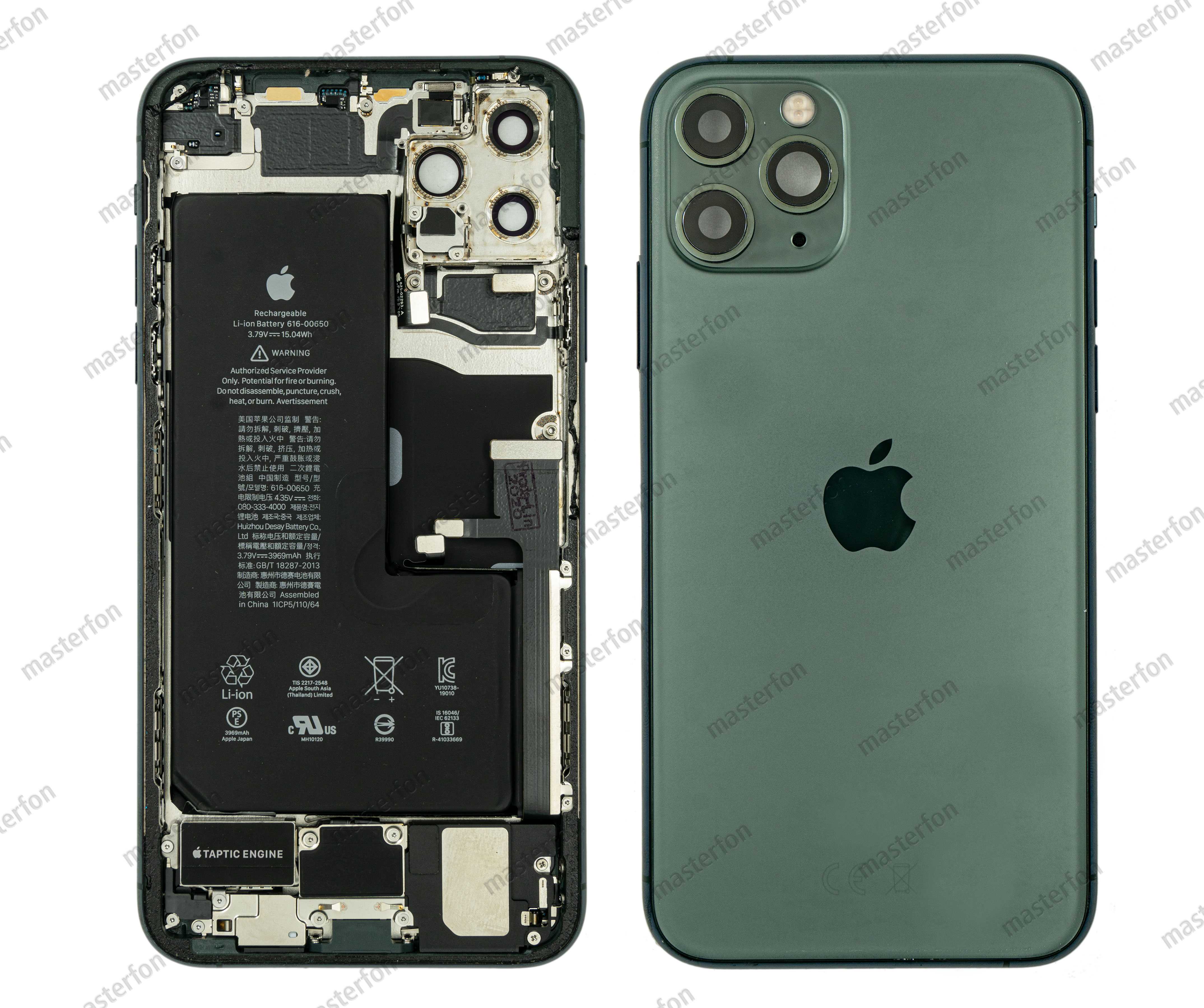 Корпус iPhone 11 Pro Max CE EU РСТ (в сборе) / original / зеленый