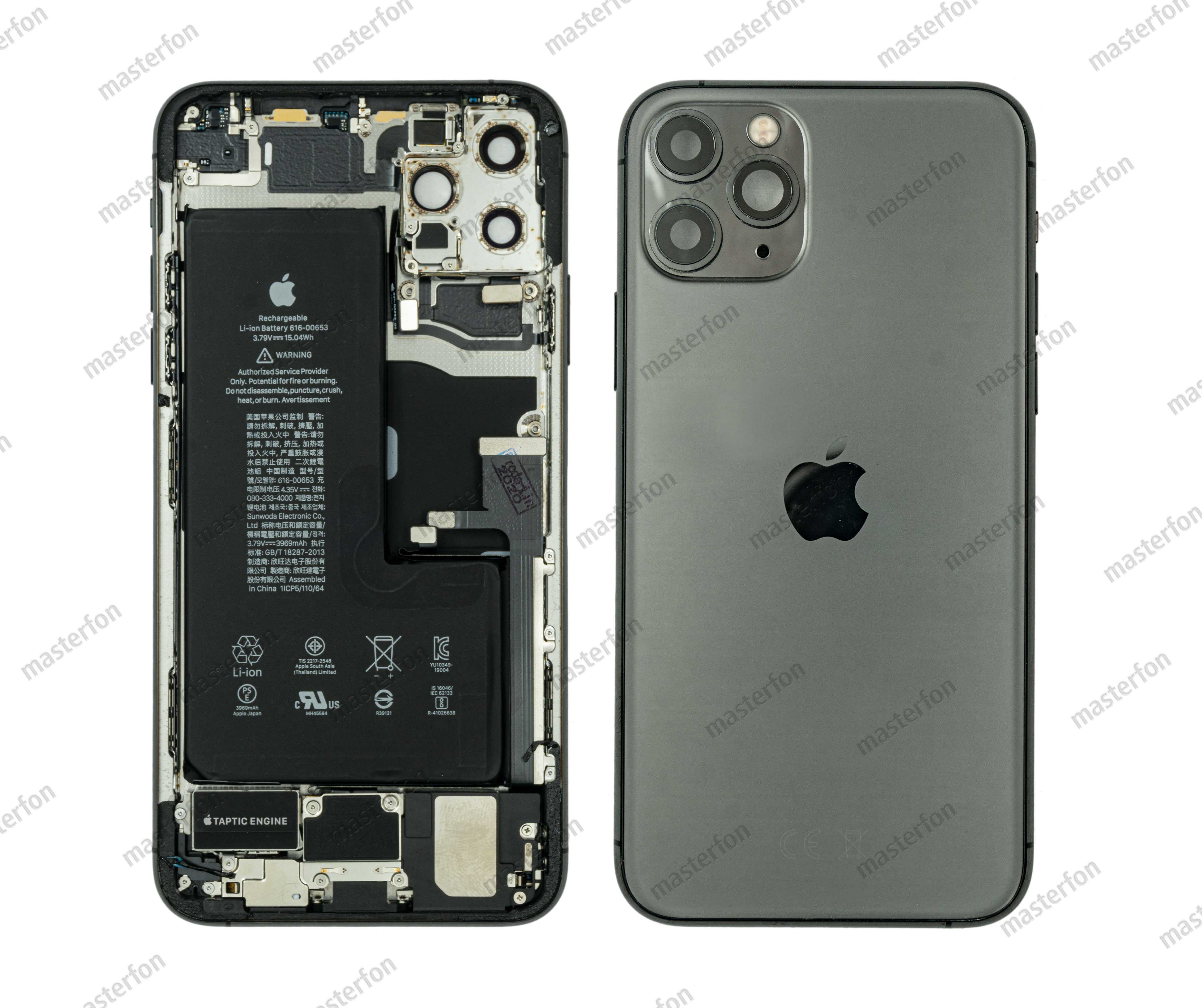 Корпус iPhone 11 Pro Max CE EU РСТ (в сборе) / original / черный